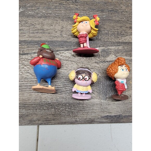 Dr Seuss The Grinch Movie Lot of 5 Who-Ville Figurines Collection Set Christmas - Picture 2 of 4